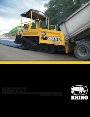 Finisseurs de chaussée sur chenilles RHINO RAP70T