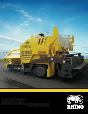 Finisseurs de chaussée sur chenilles RHINO RAP75T