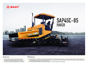 Finisseurs de chaussée sur chenilles Sany SAP45C-8S