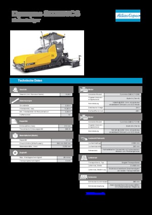Finisseurs de chaussée sur chenilles Dynapac SD 2500 CS