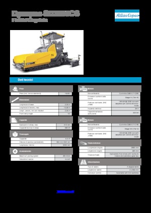 Finisseurs de chaussée sur chenilles Dynapac SD 2500 CS