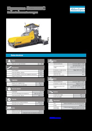 Finisseurs de chaussée sur chenilles Dynapac SD 2550 C