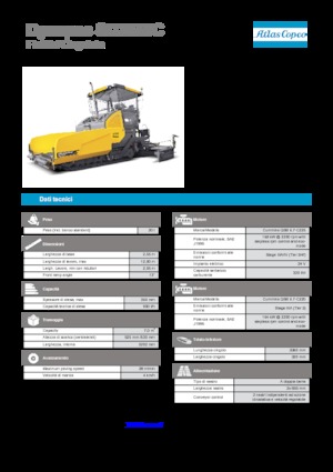 Finisseurs de chaussée sur chenilles Dynapac SD 2550 C