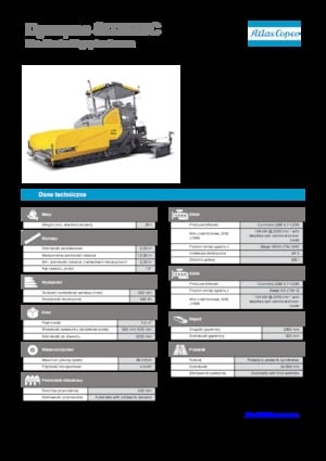 Finisseurs de chaussée sur chenilles Dynapac SD 2550 C