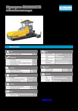 Finisseurs de chaussée sur chenilles Dynapac SD 2550 CS