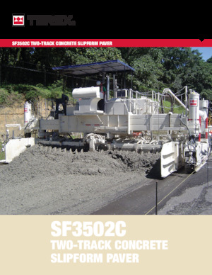 Finisseurs de chaussée sur chenilles Terex SF3502C