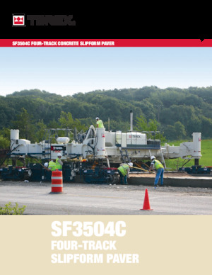 Finisseurs de chaussée sur chenilles Terex SF3504C