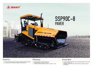 Finisseurs de chaussée sur chenilles Sany SSP90C-8 