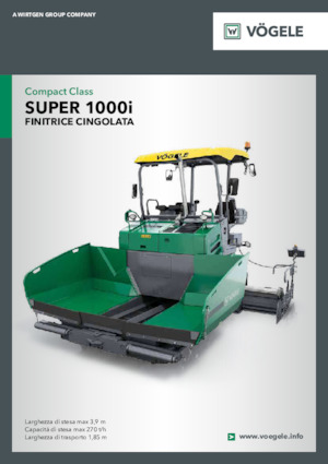 Finisseurs de chaussée sur chenilles Vögele Super 1000i