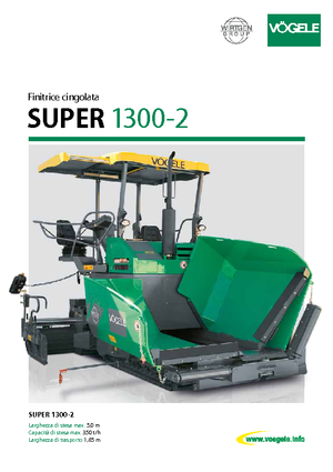 Finisseurs de chaussée sur chenilles Vögele Super 1300-2