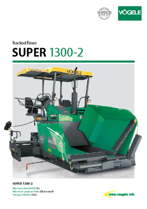 Finisseurs de chaussée sur chenilles Vögele Super 1300-2