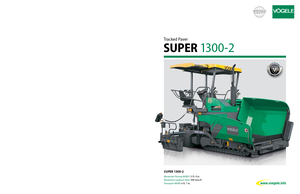 Finisseurs de chaussée sur chenilles Vögele Super 1300-2