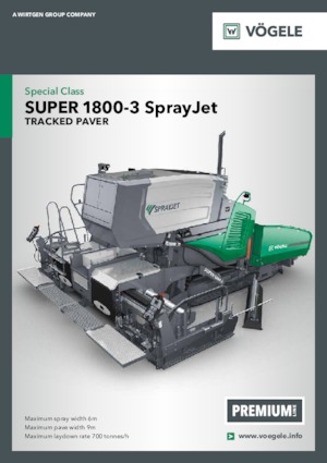 Finisseurs de chaussée sur chenilles Vögele Super 1800-3 SprayJet