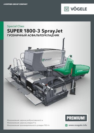Finisseurs de chaussée sur chenilles Vögele Super 1800-3 SprayJet