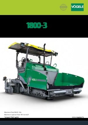 Finisseurs de chaussée sur chenilles Vögele SUPER 1800-3