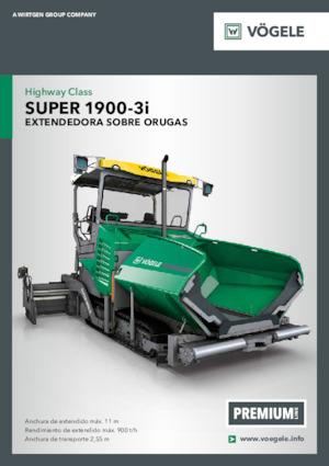 Finisseurs de chaussée sur chenilles Vögele Super 1900-3i