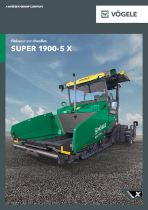 Finisseurs de chaussée sur chenilles Vögele SUPER 1900-5 X