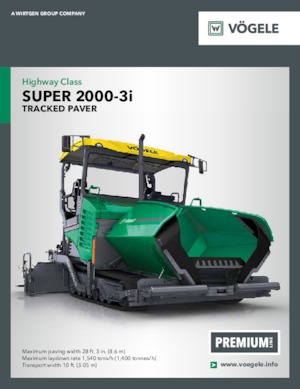 Finisseurs de chaussée sur chenilles Vögele Super 2000-3i