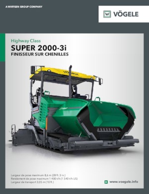 Finisseurs de chaussée sur chenilles Vögele Super 2000-3i