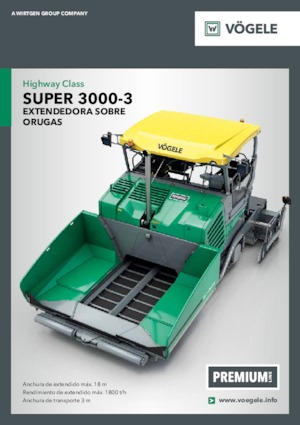 Finisseurs de chaussée sur chenilles Vögele Super 3000-3