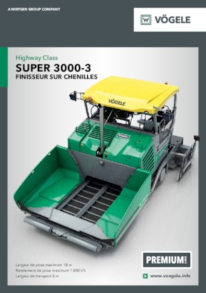 Finisseurs de chaussée sur chenilles Vögele Super 3000-3