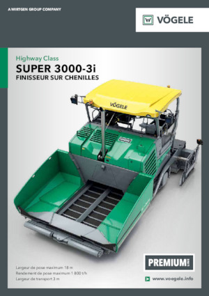 Finisseurs de chaussée sur chenilles Vögele Super 3000-3i