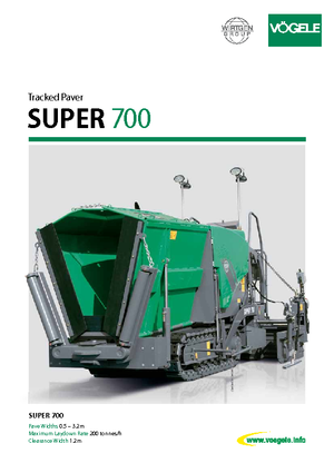 Finisseurs de chaussée sur chenilles Vögele Super 700