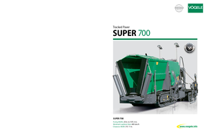 Finisseurs de chaussée sur chenilles Vögele Super 700
