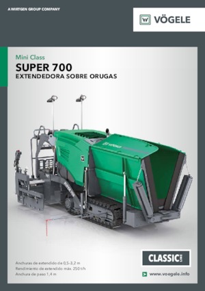 Finisseurs de chaussée sur chenilles Vögele Super 700