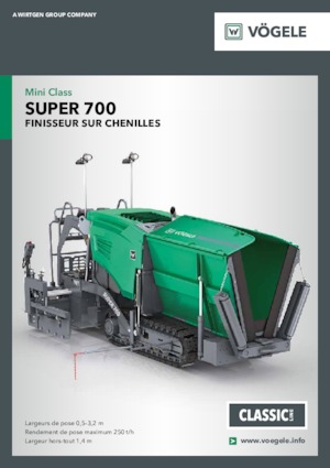 Finisseurs de chaussée sur chenilles Vögele Super 700
