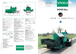 Finisseurs de chaussée sur chenilles Vögele Super-Boy