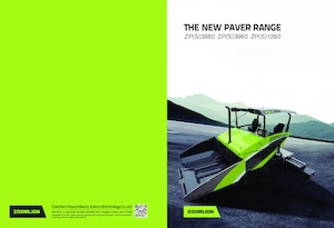 Finisseurs de chaussée sur chenilles Zoomlion ZPS1280