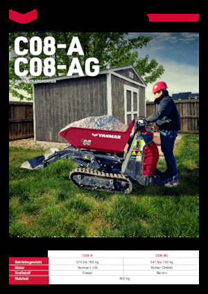 Bennes à chenilles Yanmar C08-A HI TIP 