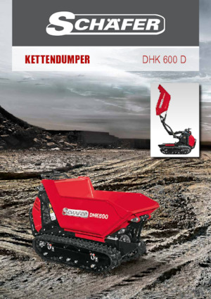 Bennes à chenilles SCHÄFER DHK 600 D