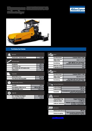 Finisseurs de chaussée sur chenilles Dynapac SD 2500 CS