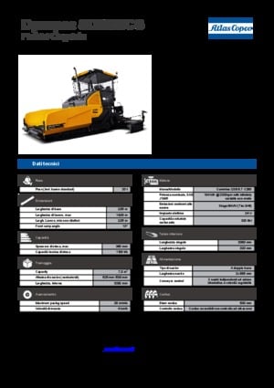 Finisseurs de chaussée sur chenilles Dynapac SD 2550 CS