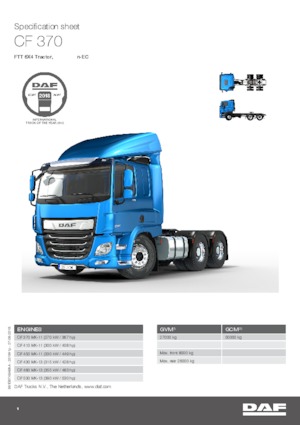 Tracteurs routiers DAF CF 480 FTT DC