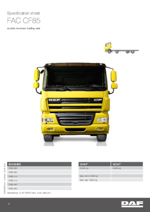 Chassis DAF CF 85.360 FAC