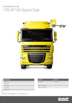 Tracteurs routiers DAF XF 105.410 FTG