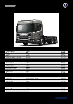 Tracteurs routiers Scania L 280 A6x4NB