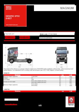 Tracteurs routiers Renault MAGNUM 520.19 4X2 T E5 - ROUTE 66