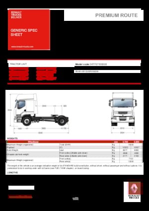 Tracteurs routiers Renault PREMIUM 460.19 4X2 LD T TRUCK RACING