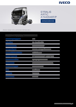 Tracteurs routiers Iveco STRALIS ARTIC AT440S48T/P