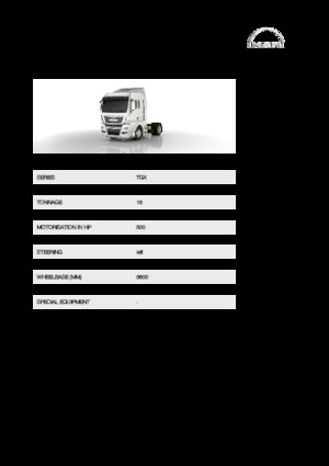 Tracteurs routiers MAN TGX 18.500