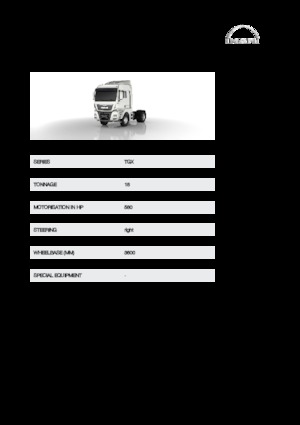 Tracteurs routiers MAN TGX 18.580