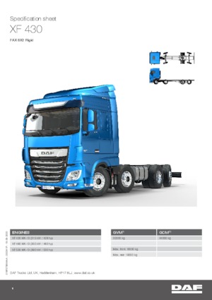 Chassis DAF XF 430 FAX