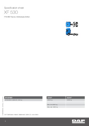 Tracteurs routiers DAF XF 530 FTG , Anniversary Edition SSC