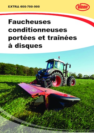 Faucheuse à disque traîné avec conditionneur Vicon Extra 932 CT