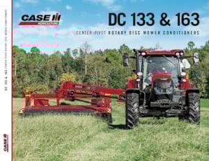 Faucheuse à disque traîné avec conditionneur Case IH DC133