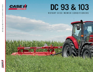 Faucheuse à disque traîné avec conditionneur Case IH DC103
